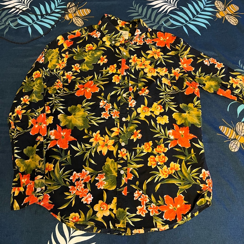 Full Sleeve Floral Button Down